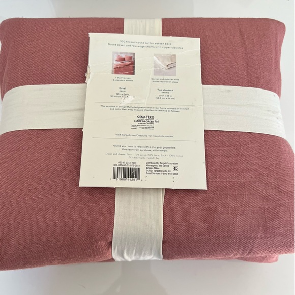 •new• CASALUNA Heavyweight Linen Blend Duvet Cover Full/Queen - Picture 10 of 10